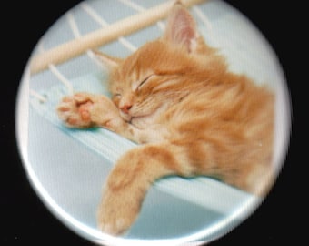 Time To Relax With A Cat Button