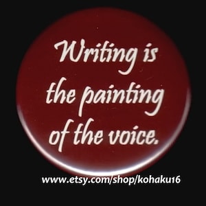 Writing Is Painting of The Voice Button