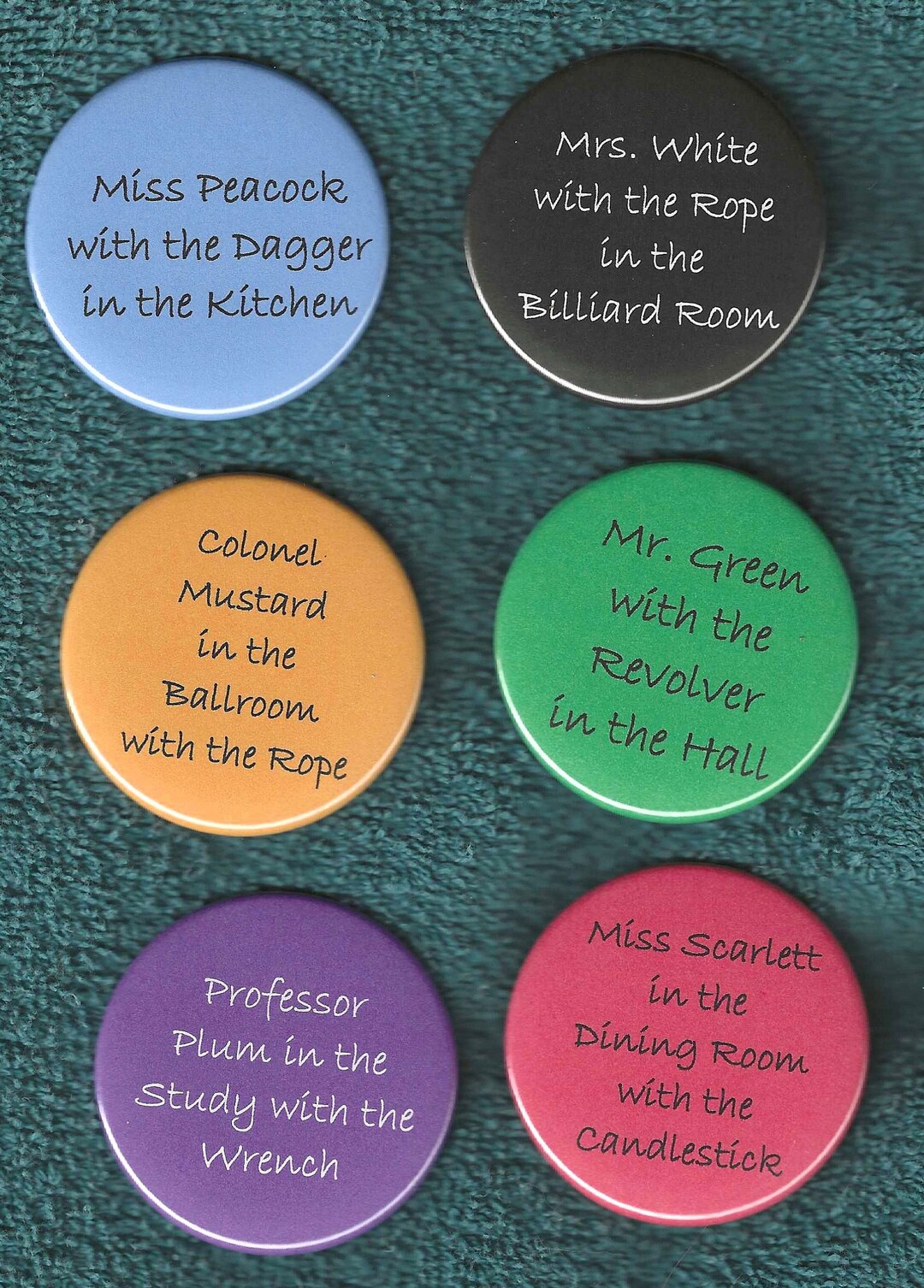 CLUE Me In Choose the Character and Crime Variety Button Etsy