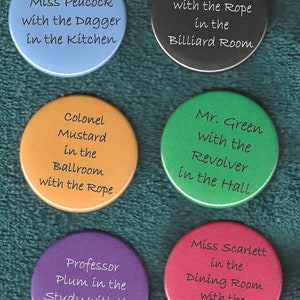 CLUE Me In:  Choose The Character and Crime Variety Button