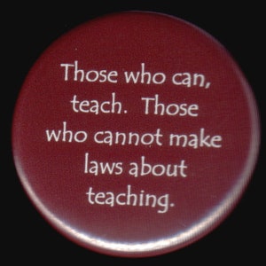 Teachers and Laws Button