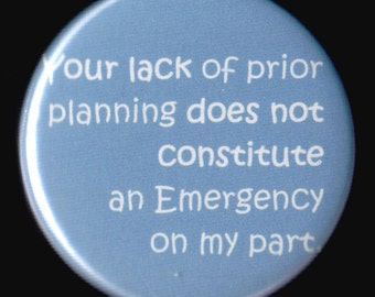 Planning and Emergency Fact Button