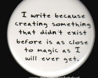 Writing Is Magic Button