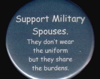 This Button Shows Military Family Support