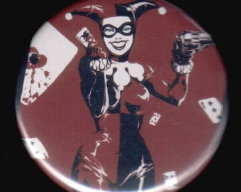 Happy Harley Quinn Button