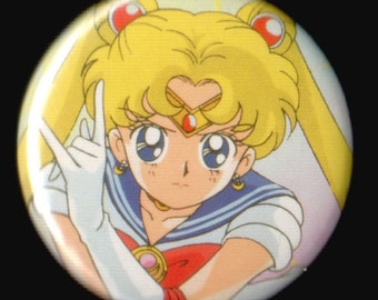 Posing Anime Sailor Moon Button