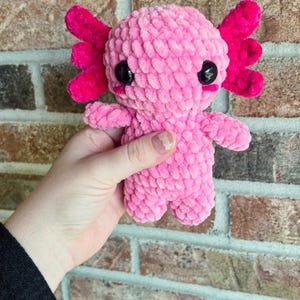 Crochet axoltol pattern- amigurumi, pattern, pdf, crochet pattern, axolotl