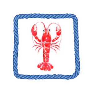 Festive Lobster Sticker for Coastal Lovers