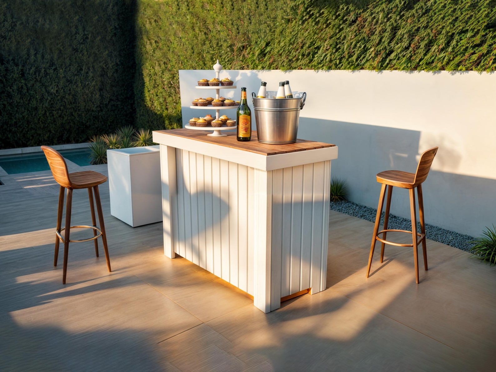DIY Outdoor Bar Plan - Backyard Patio Bar (step-by-step Build Plans) - Etsy