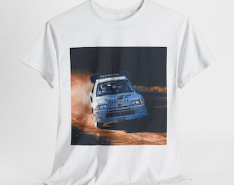 Rally Car Adventure Tee, Unisex Heavy Cotton Tee for Motorsport Fans, Perfect Gift for Racing Enthusiasts, Vintage Rally Shirt, Car Lover