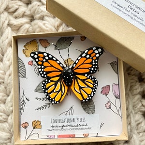 Monarch Butterfly Brooch - Etsy