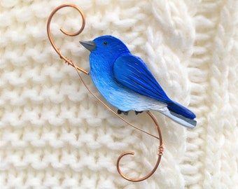 Bluebird Brooch