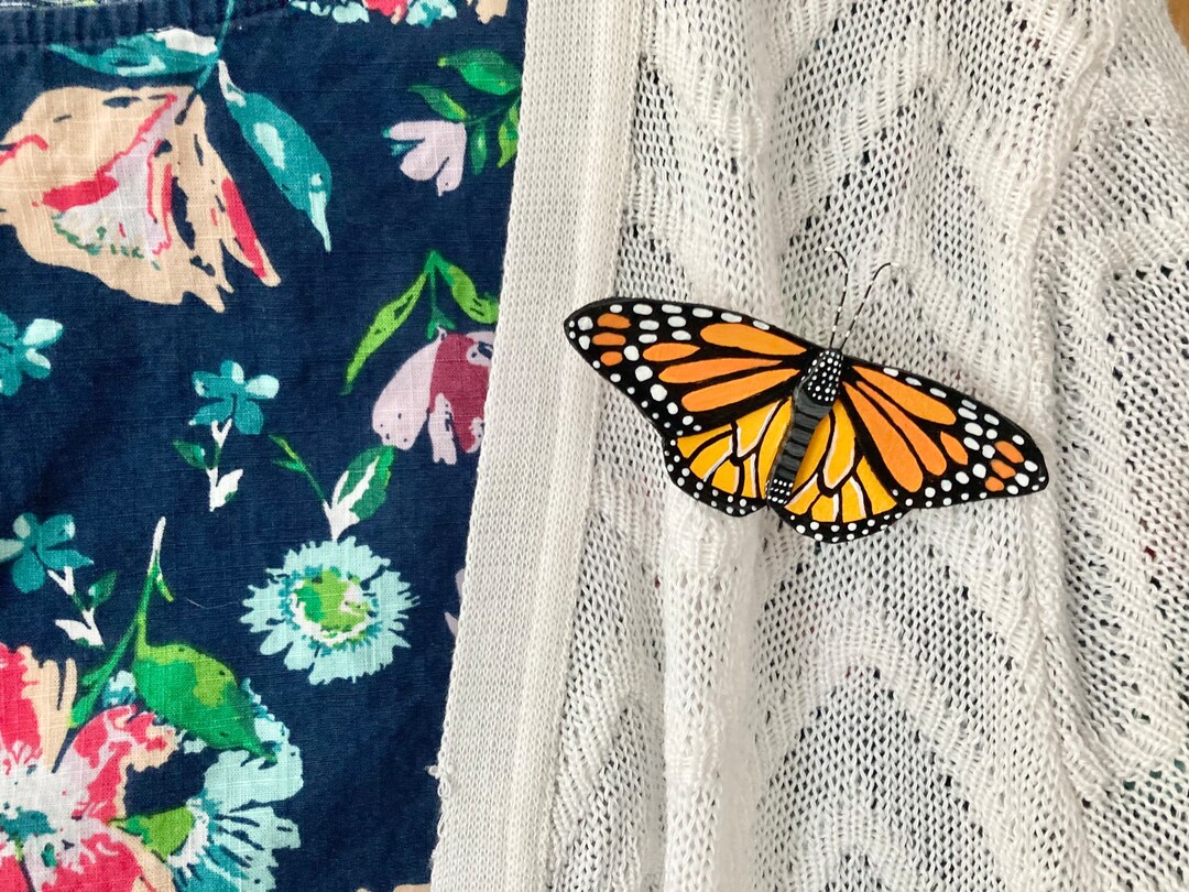 Monarch Butterfly Brooch - Etsy