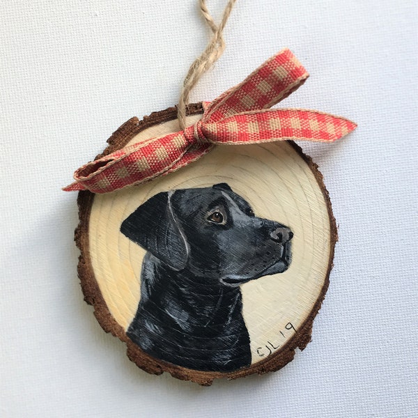 Personalized Pet Ornament/ Hand-painted Original Art from your  photo