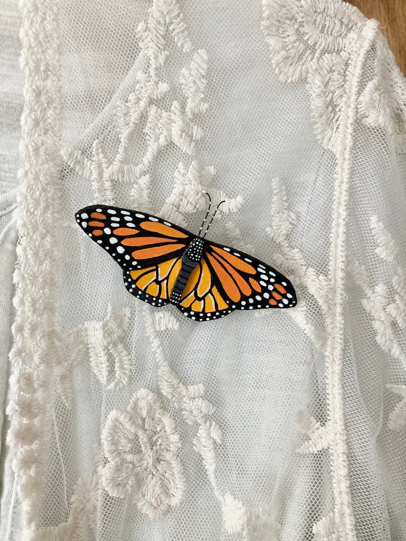 Monarch Butterfly Brooch - Etsy