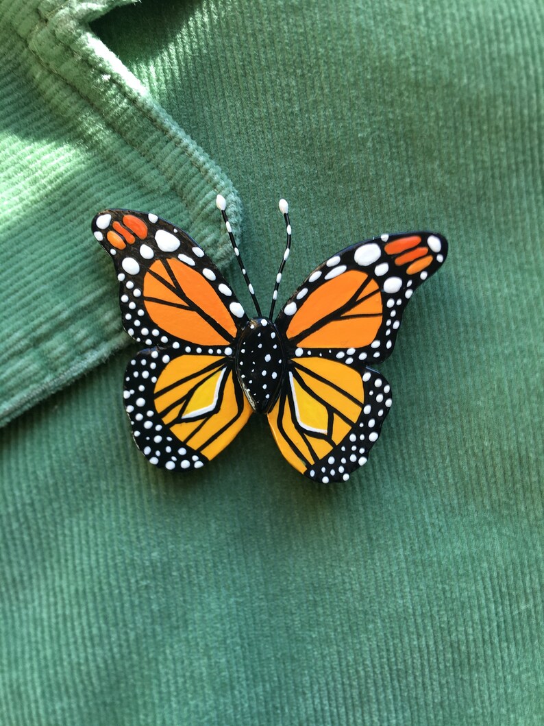 Monarch Wandering Butterfly Brooch