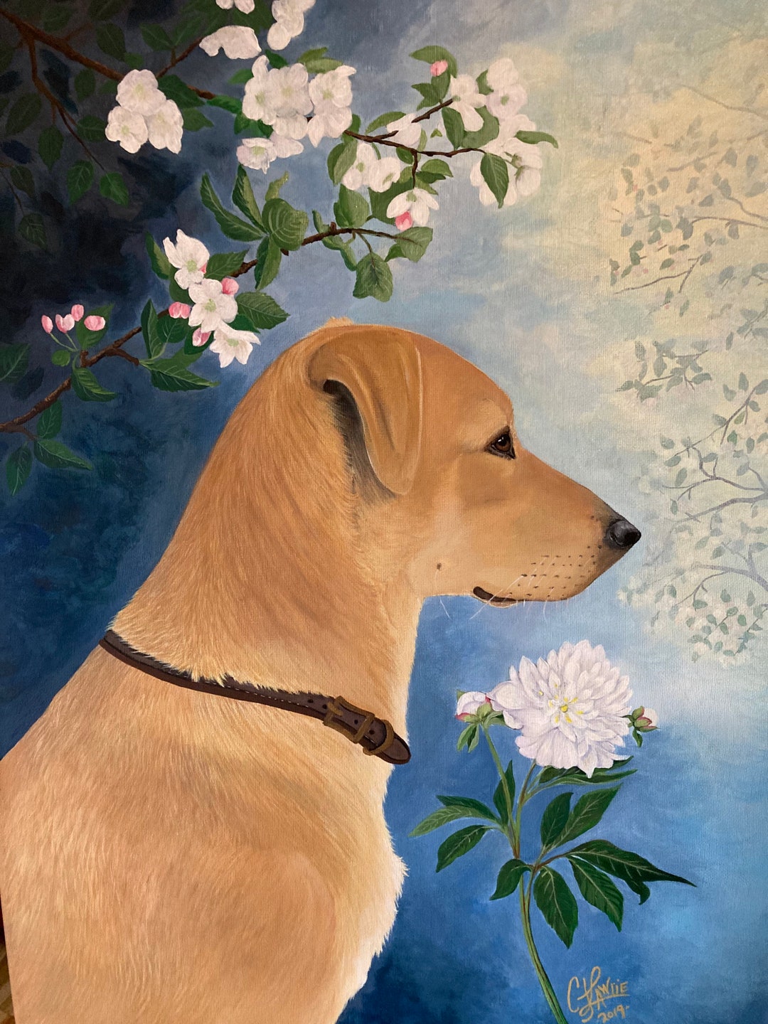 Custom Pet Portrait Painting: Original Acrylic on Canvas - Etsy