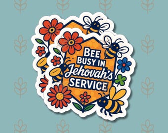 Floral Honeybee Vinyl Sticker – Spiritual Encouragement Decal