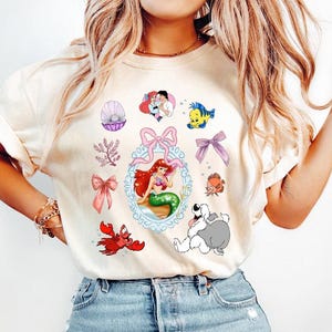 Retro Little Mermaid Shirt, Women&#39;s Little Mermaid Ariel Shirt, Ariel Mermaid Shirt, Ariel Shirt, Girls Ariel Mermaid Shirt