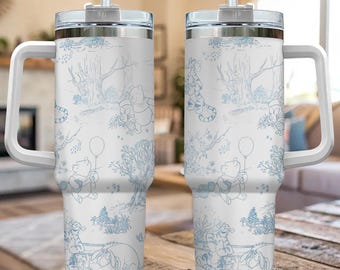 Vaso vintage de Winnie The Pooh, regalo de Navidad personalizado, el mejor regalo para ella, vaso de 40 oz, regalo de cumpleaños para mamá