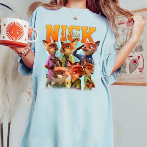 Disney Zootropolis Nick Wilde-tröja, Judy Hopps och Nick Wilde-tröja, Zootropolis 2 2025, Disneyland-familjeresa 2025 bild 4