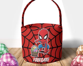 Custom Spider Man Osterkorb, Spider Man Hase Ostereiersuche