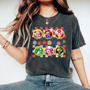 Vintage Super Mario Shirt, The Super Mario Bros Movie, Mario Trip T-Shirt, Cute Super Mario, Retro Mario 1985 Tee
