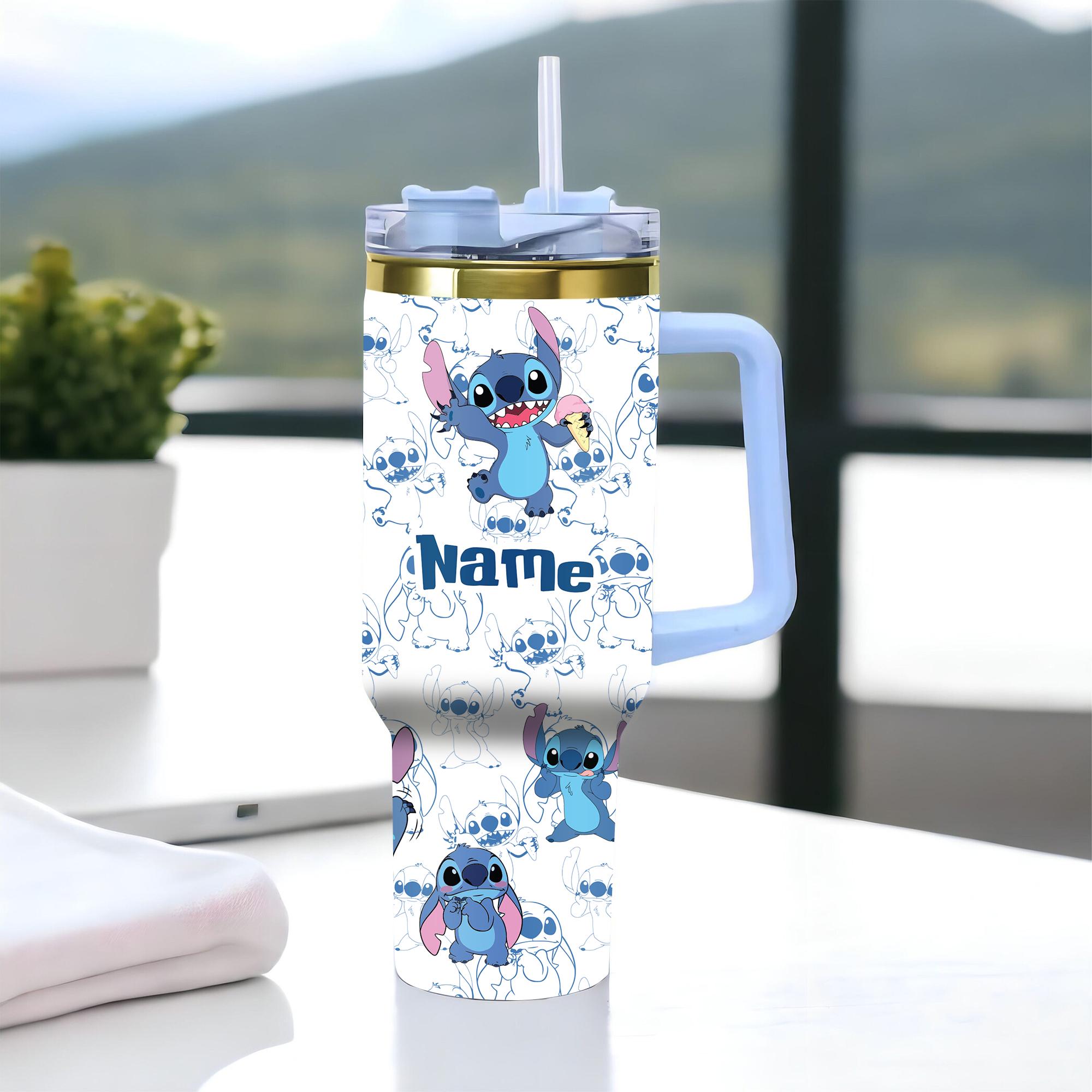 Discover Personalized Disney Stitch Tumbler 40OZ Cup, Christmas Gift for Him or Her