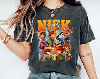 Disney Zootopia Nick Wilde-shirt, Judy Hopps en Nick Wilde T-shirt, Zootopia 2 2025, Disneyland Family Trip 2025
