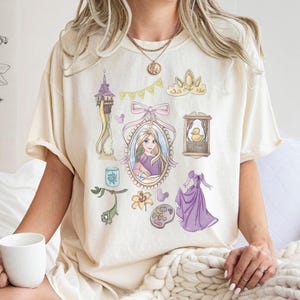 Verstricktes Rapunzel T-Shirt, Prinzessin Rapunzel Baby T-Shirt, Verlorene Prinzessin T-Shirt, Magic Kingdom Shirt, Mädchen Reise T-Shirt
