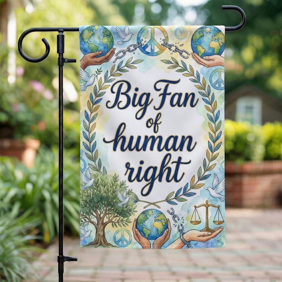 Human Rights Flag, Political Garden Flag, Equality Womens Right ...