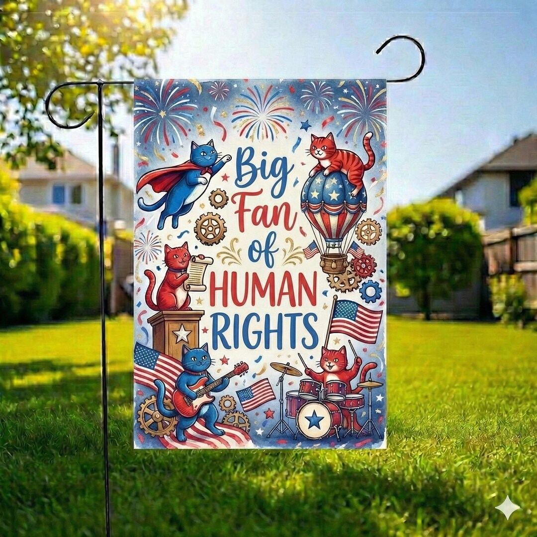 Human Rights Flag, Political Garden Flag for Democrat, Equality Womens ...