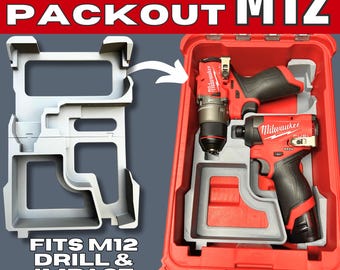 STL file for M12 Packout Insert - Packout Insert - Impact & Drill gen3