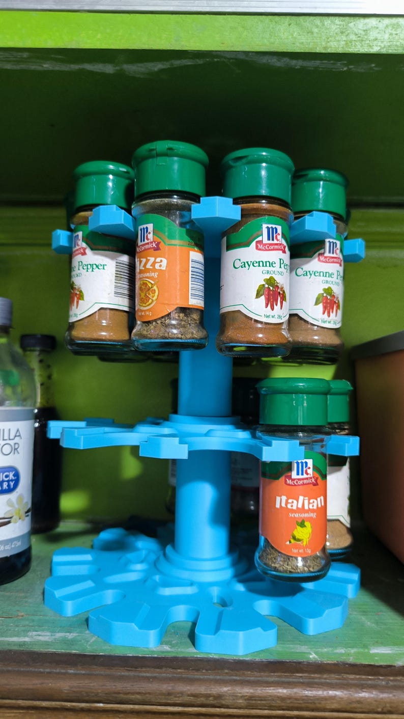3D Printed Spice Rack (rotating) - Etsy