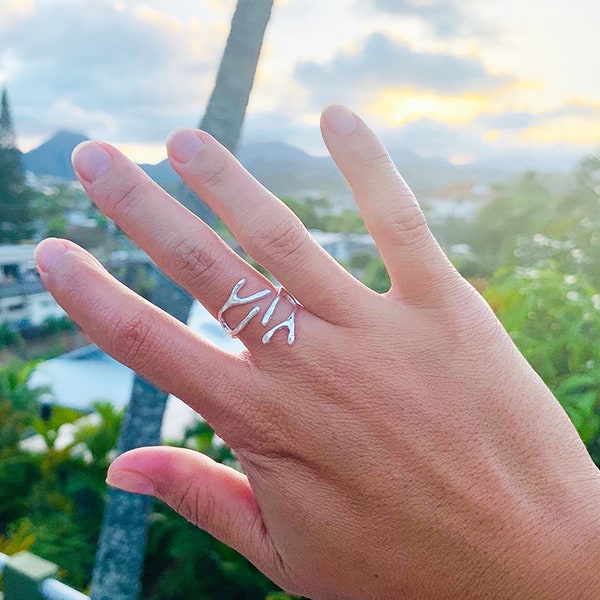 Coral Reef Ring (Sterling Silver), Coral Ring