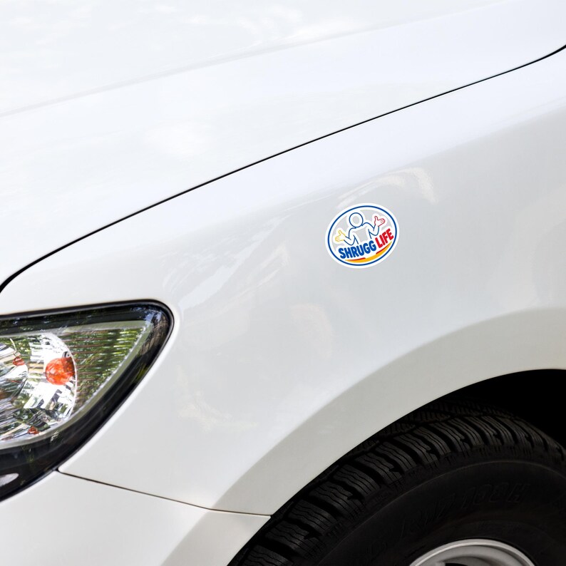 Shrugg Life Logo Sticker | Kiss-Cut Vinyl image 9
