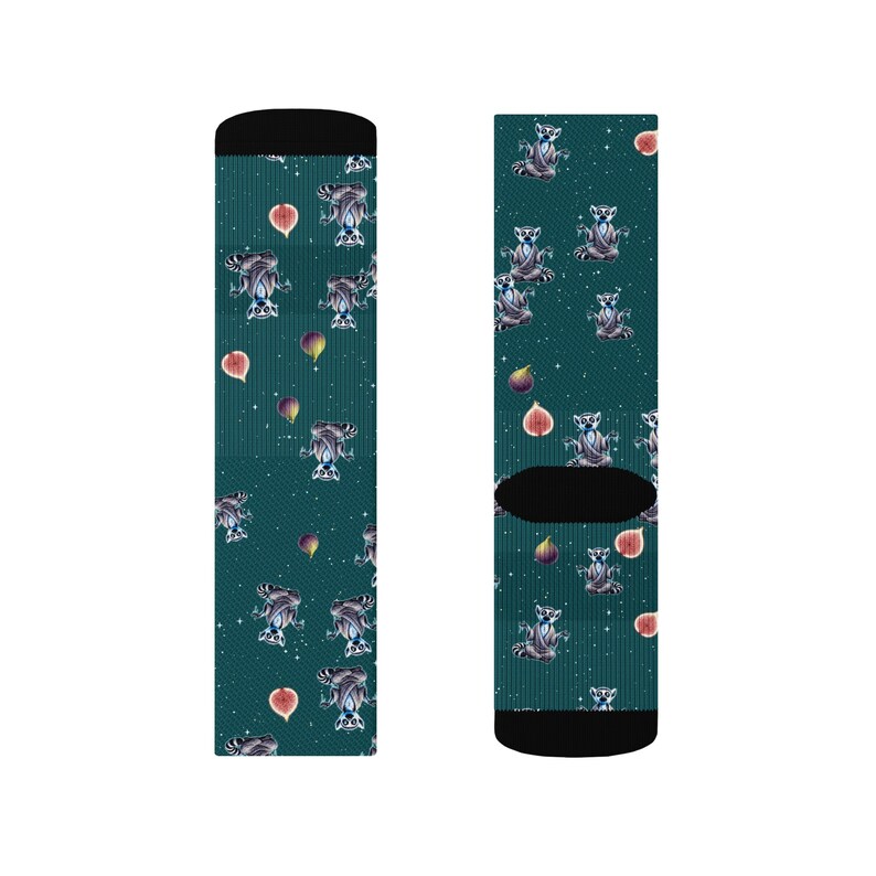 Ben Shruggin Cosmic Lemur Socks | All-Over Print