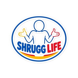 Shrugg Life Logo Sticker | Kiss-Cut Vinyl