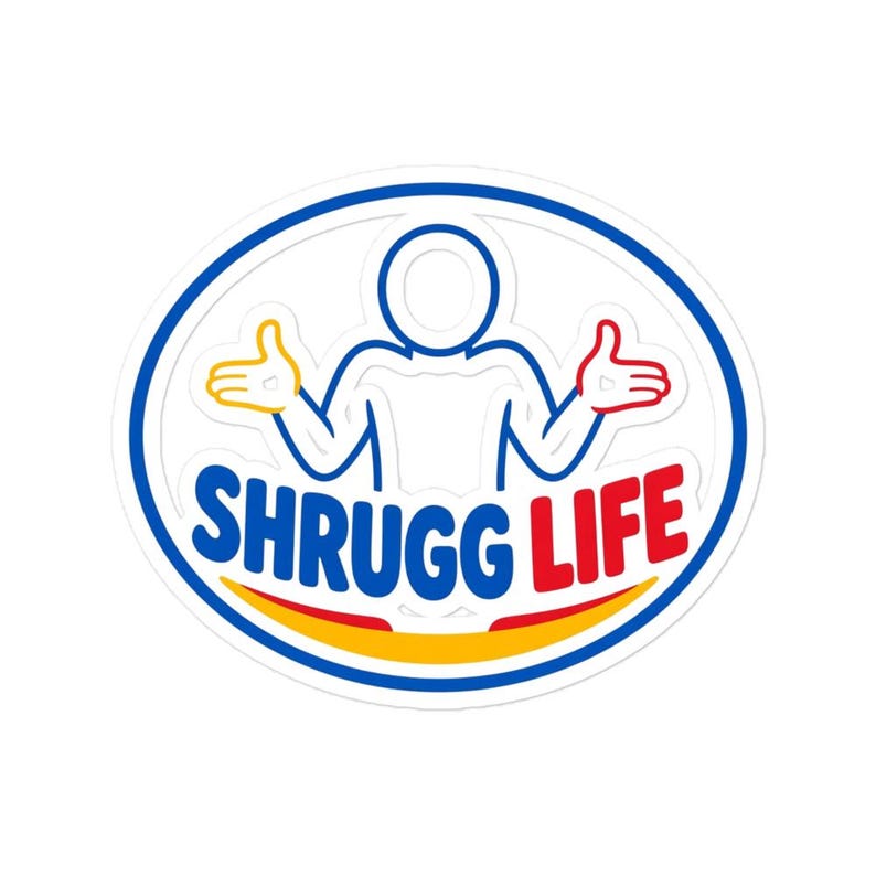 Shrugg Life Logo Sticker | Kiss-Cut Vinyl