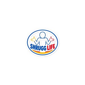 Shrugg Life Logo Sticker | Kiss-Cut Vinyl