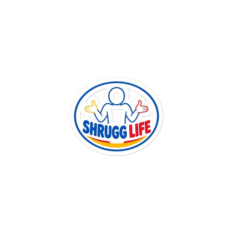 Shrugg Life Logo Sticker | Kiss-Cut Vinyl