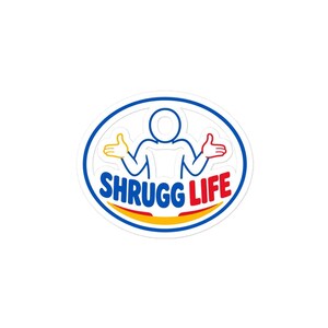 Shrugg Life Logo Sticker | Kiss-Cut Vinyl