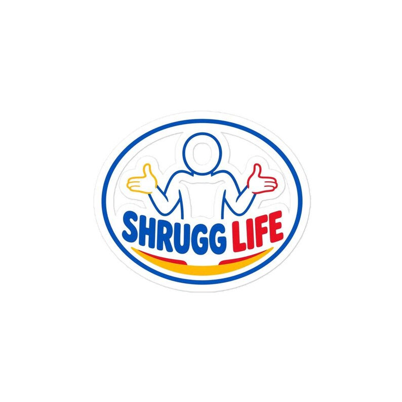 Shrugg Life Logo Sticker | Kiss-Cut Vinyl