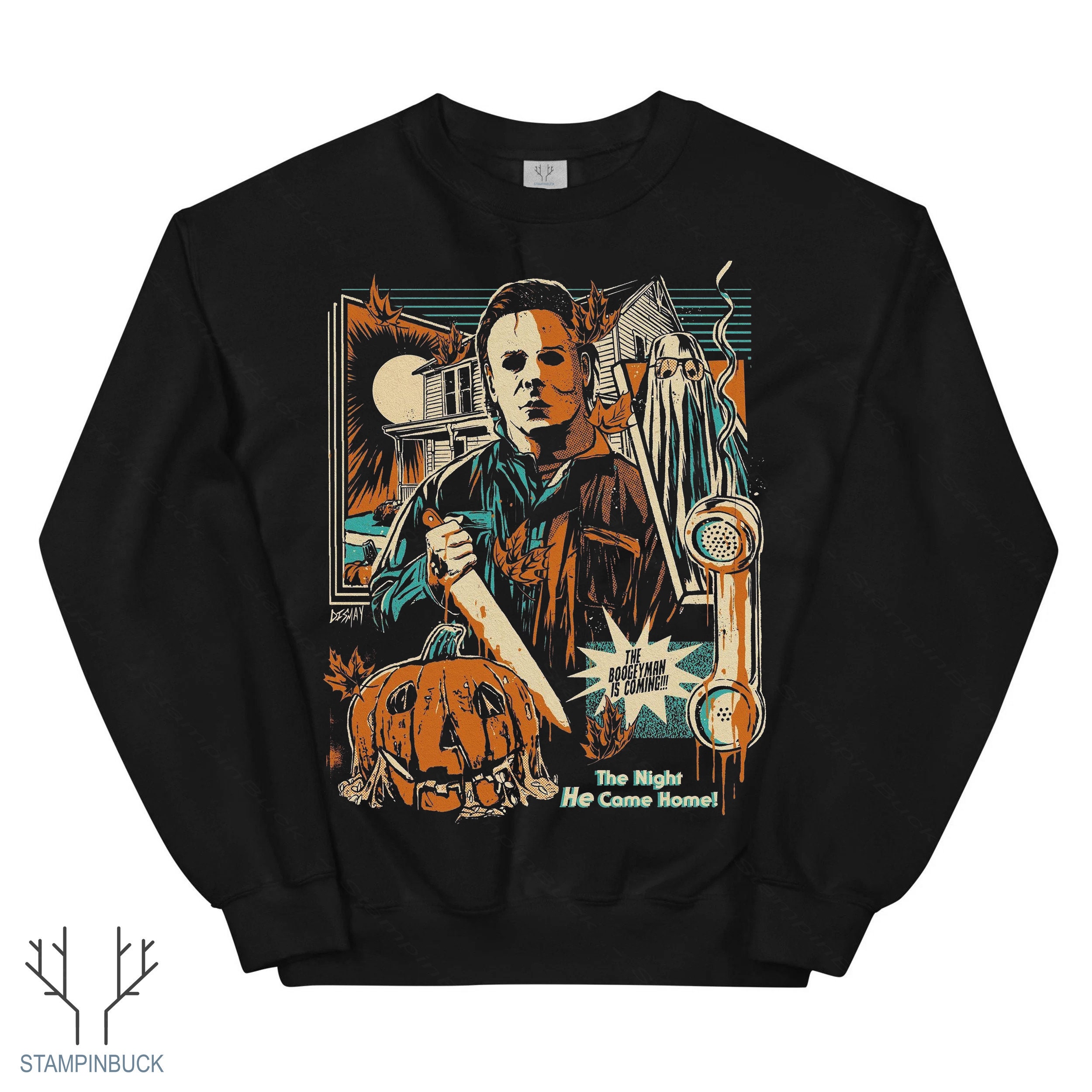 Discover Halloween Sweatshirt, Vintage Michael Myers Halloween Sweatshirt