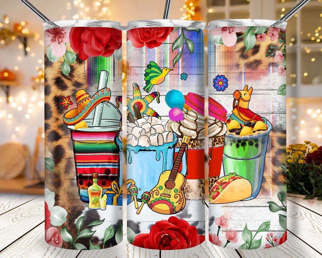 Cinco De Mayo Coffee Design for 20oz Skinny Tumbler Etsy