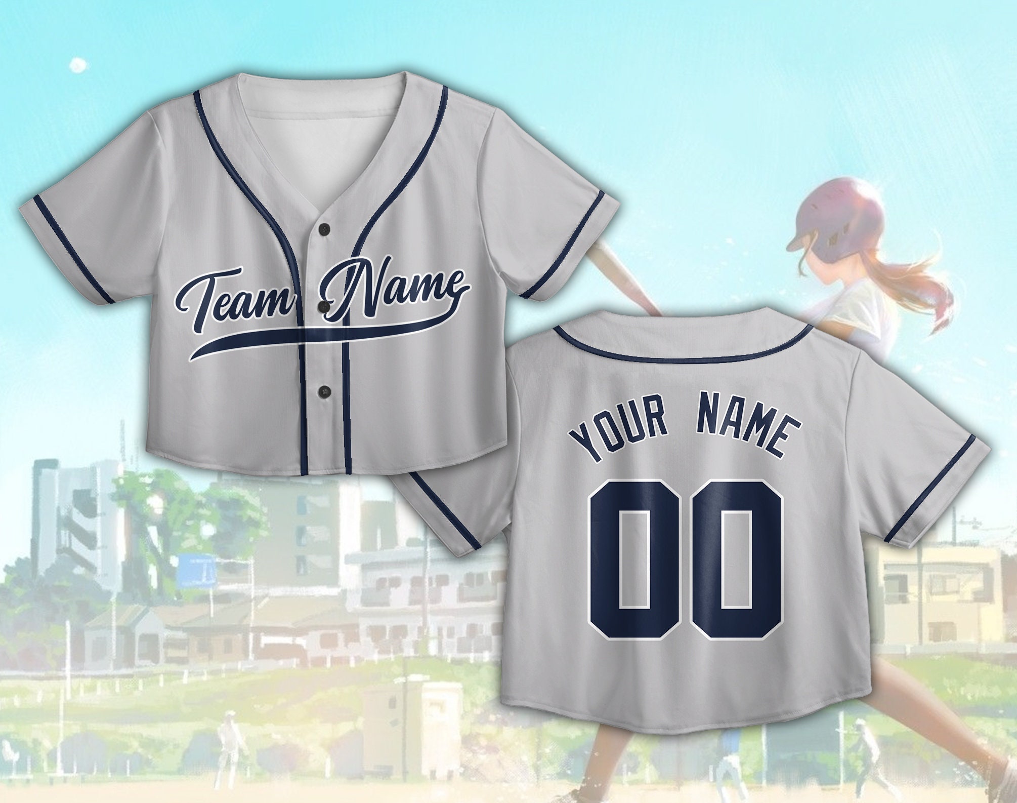 Discover Tenue De Jour De Match De Baseball Pour Fille De Baseball Baseball Jersey À Haut Court