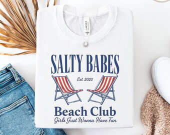 Salty Babe PNG: Retro Summer Beach Design (Digital Download)