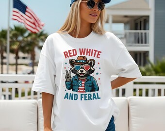 Funny Raccoon 4th of July PNG: Patriotic USA Design (Digital Download 4000x6000px)