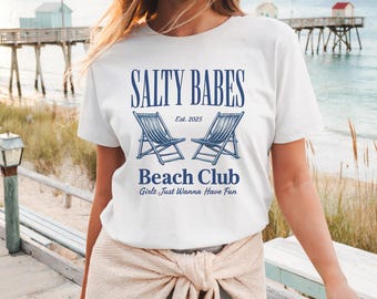 Salty Babe PNG: Retro Beach Vibes, Summer Sublimation (Digital Download)