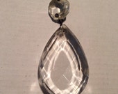 SEVEN TEARDROP-SHAPED Crystal Drops Gorgeous Great for Sun Catchers, Jewelry, Swags, Art Projects or Chandeliers
